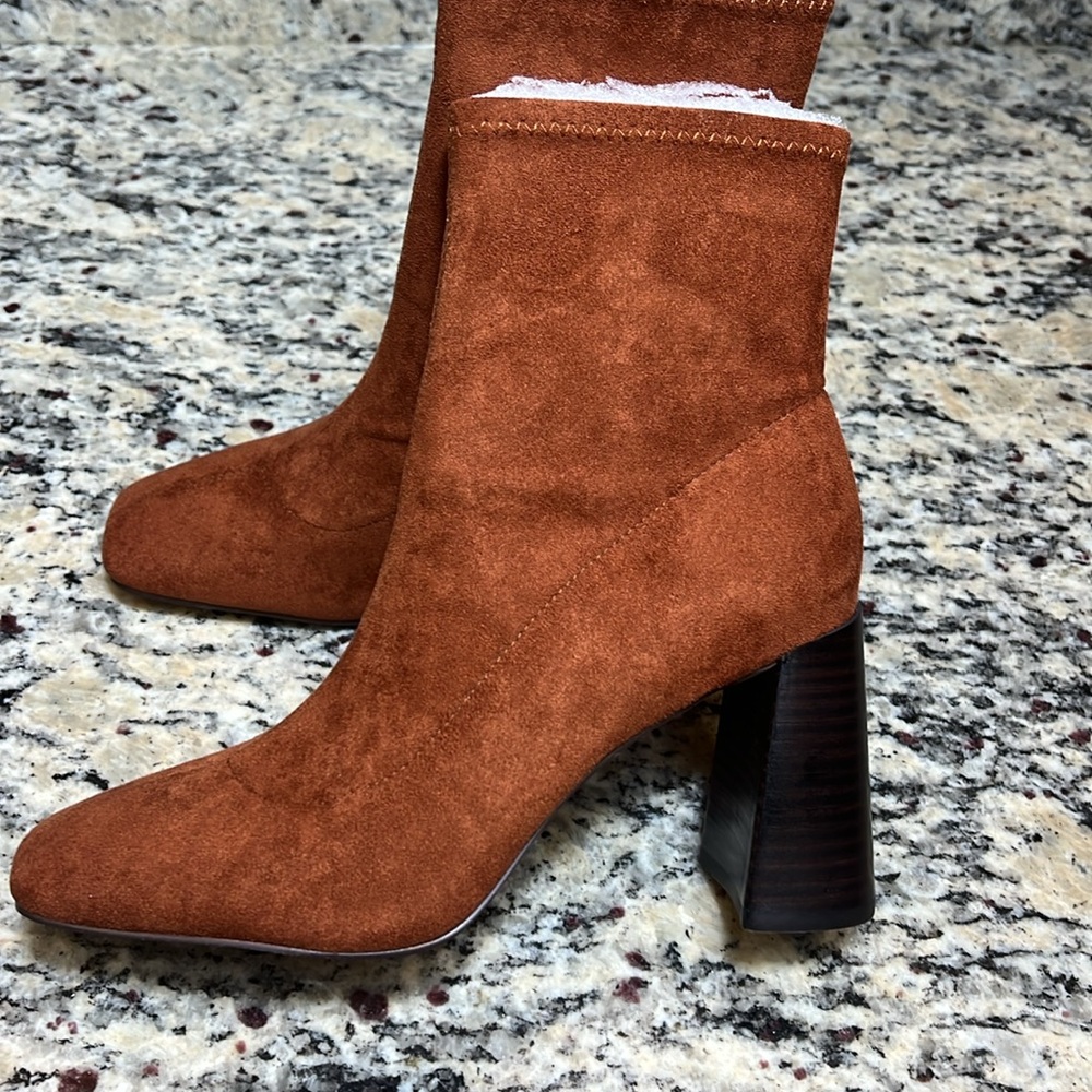 Charles David Faux Suede Pull On Boots - Picture 6 of 11